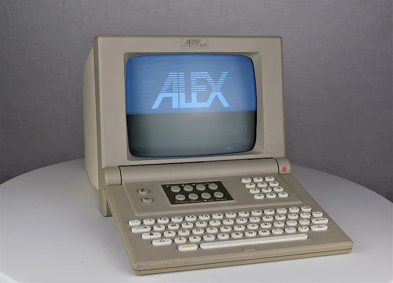 image of minitel computer zoomed in on keyboard